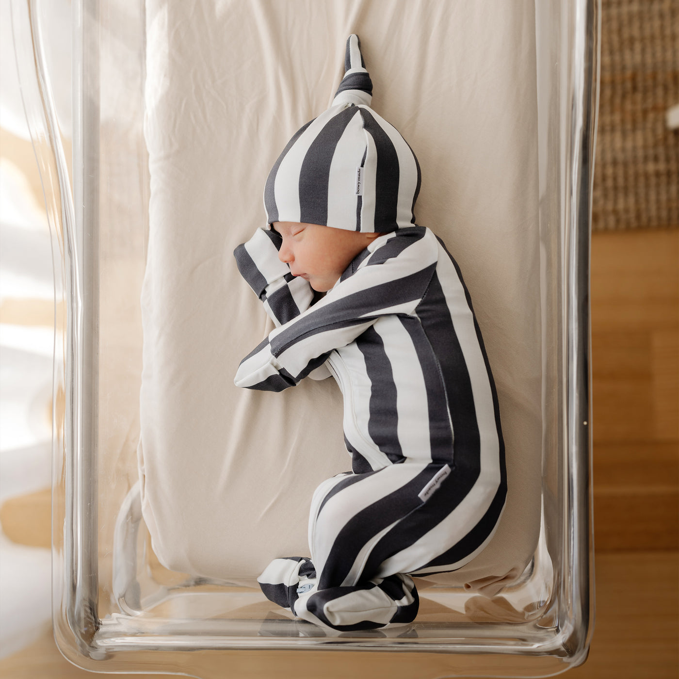 SoftLuv Onesie - Slate Stripe (12 pack)