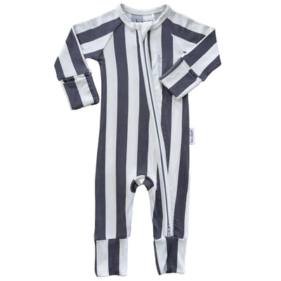 SoftLuv Onesie - Slate Stripe (12 pack)