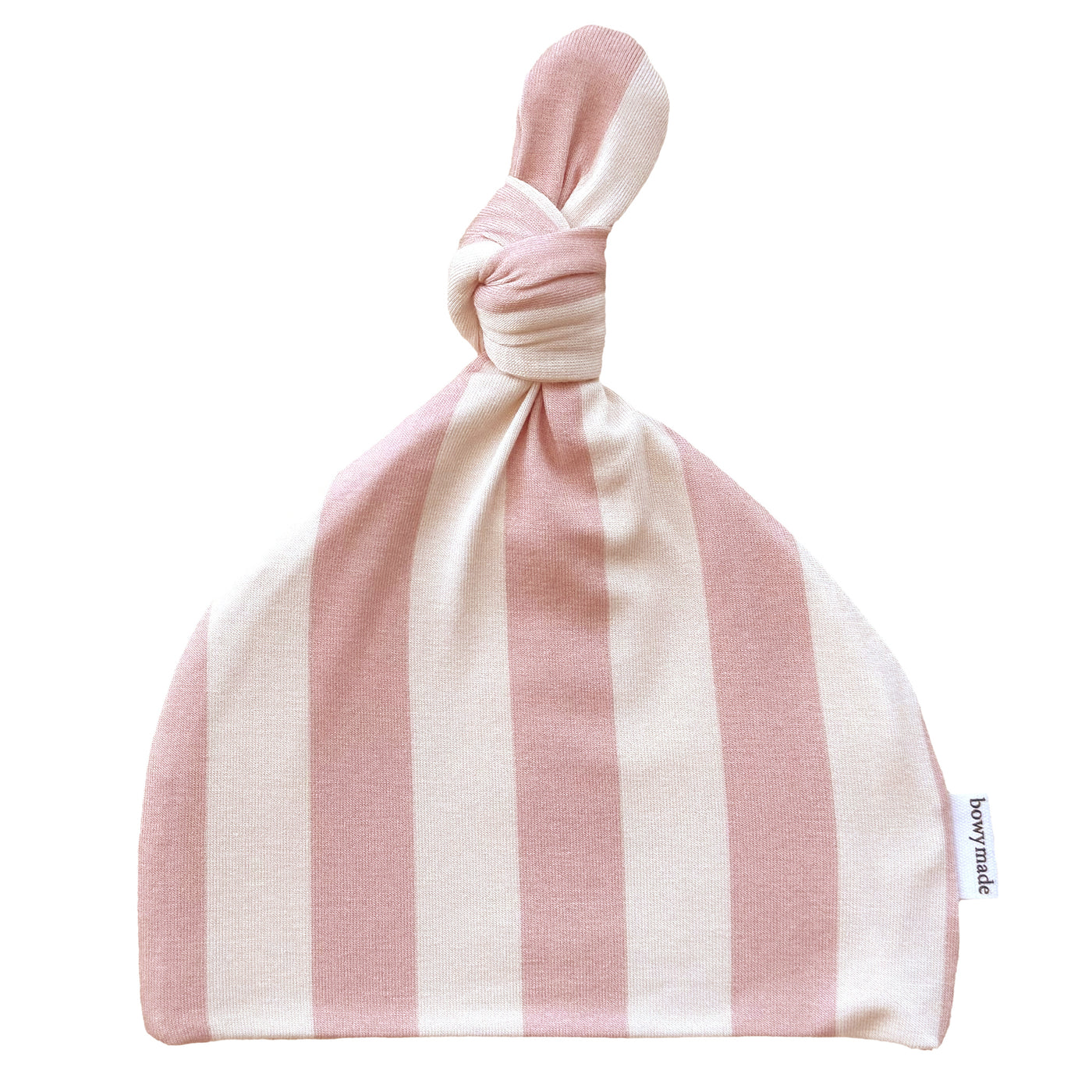 Top Knot Beanie - Pink Stripe (12 pack)